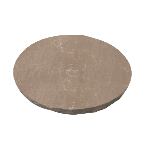 Camel Dust 18" Round Stepping Stone Hand Cut Natural