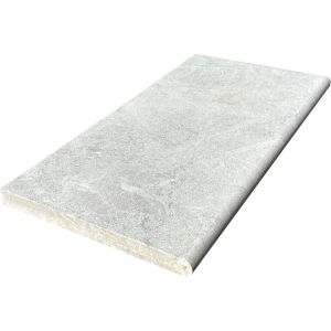 FREE SHIPPING - Afyon Grey 12X24 3CM (1.25" Thick) Textured Marble Pool Coping