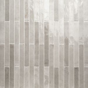 FLAMENCO - Whales Gray Brick 2x18 Glossy Porcelain Wall Tile