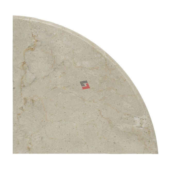 Corner Shelf - Polished Crema Marfil - 9 x 9 – Westchester Tile